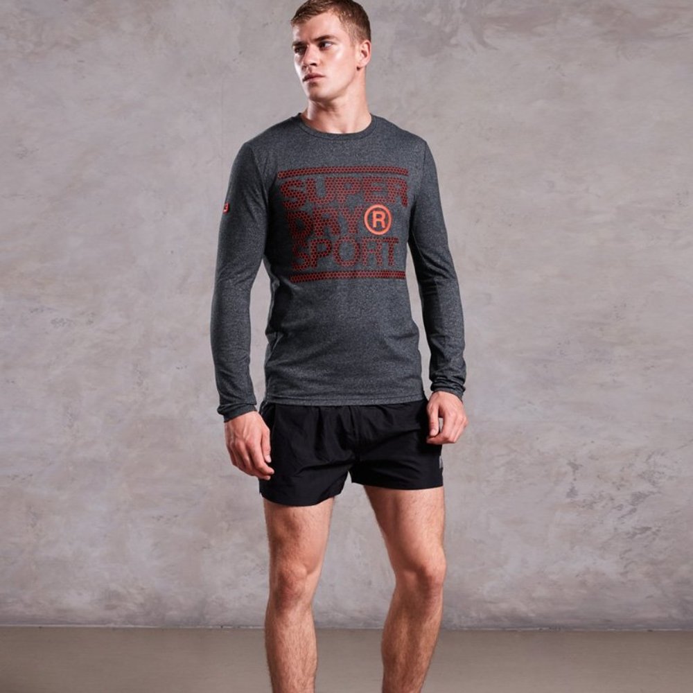 SuperDry Core Long Sleeve Graphic T-Shirt